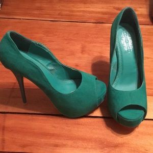 Teal 5in heel